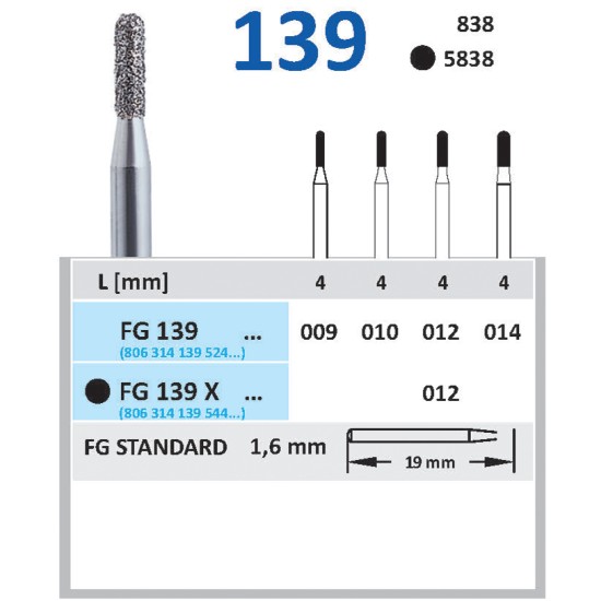 Diamond burs -139