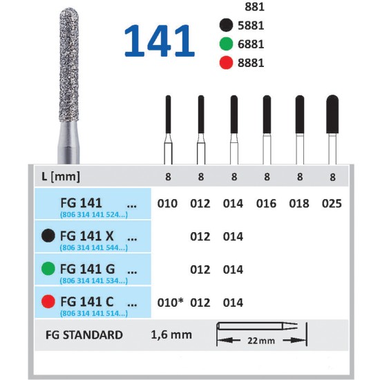 Diamond burs -141