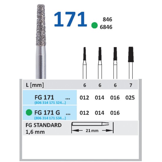 Diamond burs -171