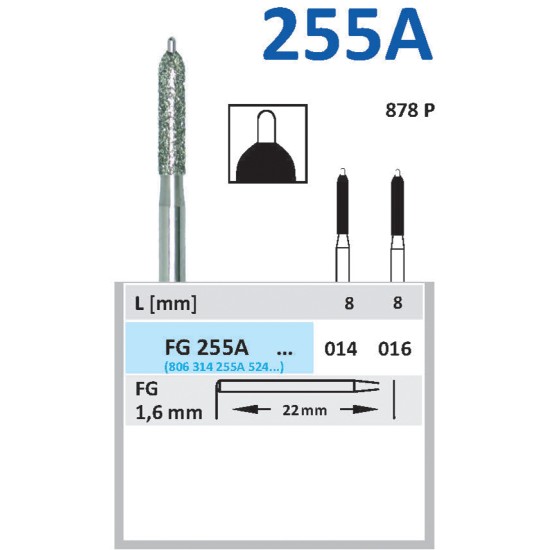Diamond burs -255A