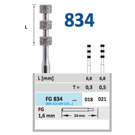 Diamond burs -834